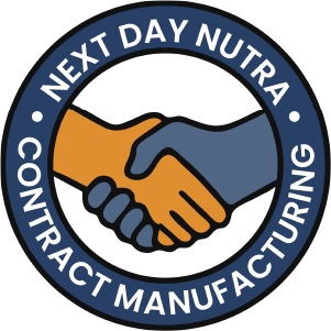 Next Day Nutra Contract Manufacturing Badge.